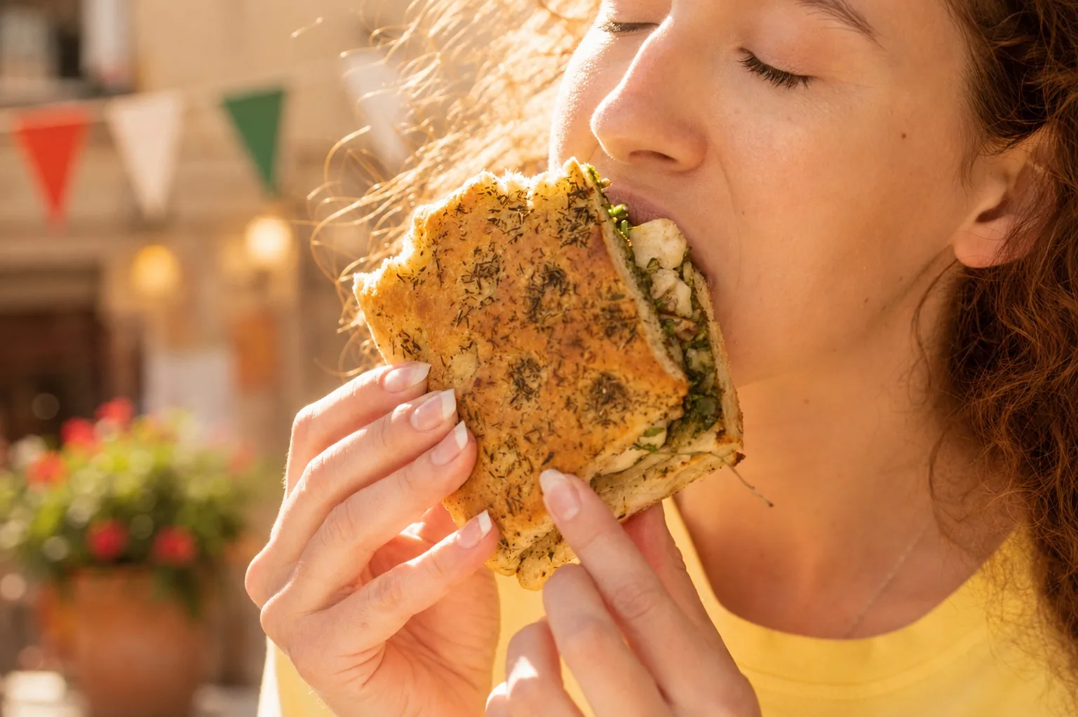 Momento gastronómico de la Dolce Vita mediterránea